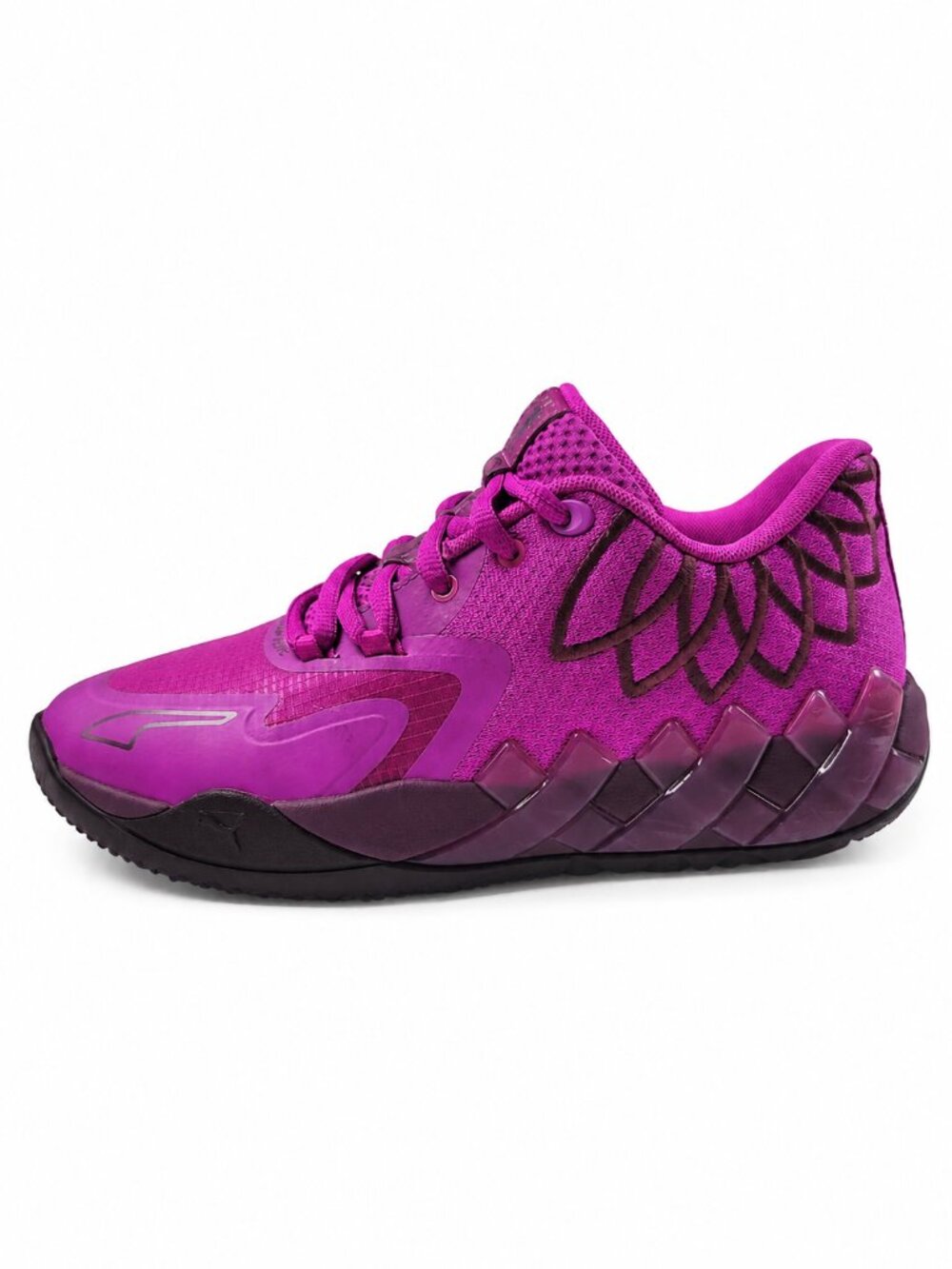 Puma LaMelo Ball MB.01 Lo Disco Basketball Shoes Boys Size 6.5 Purple